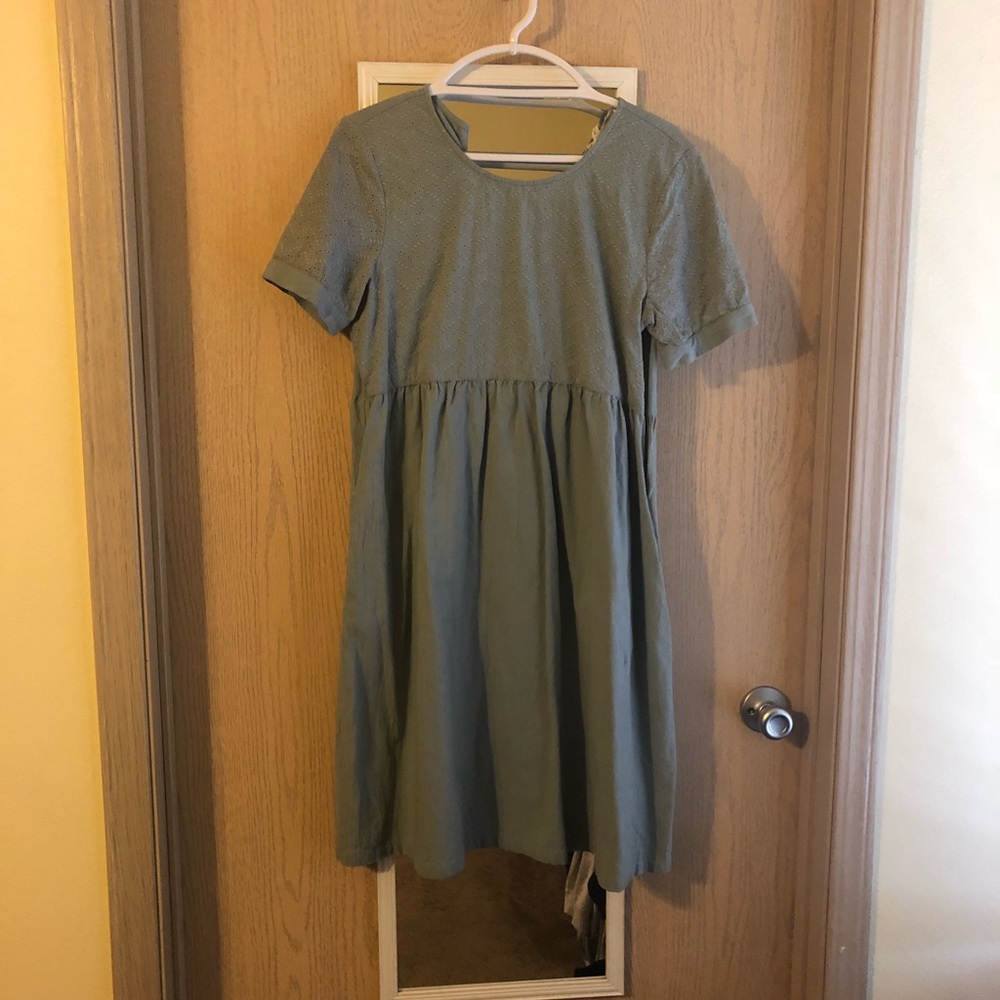 Teal boutique midi dress
